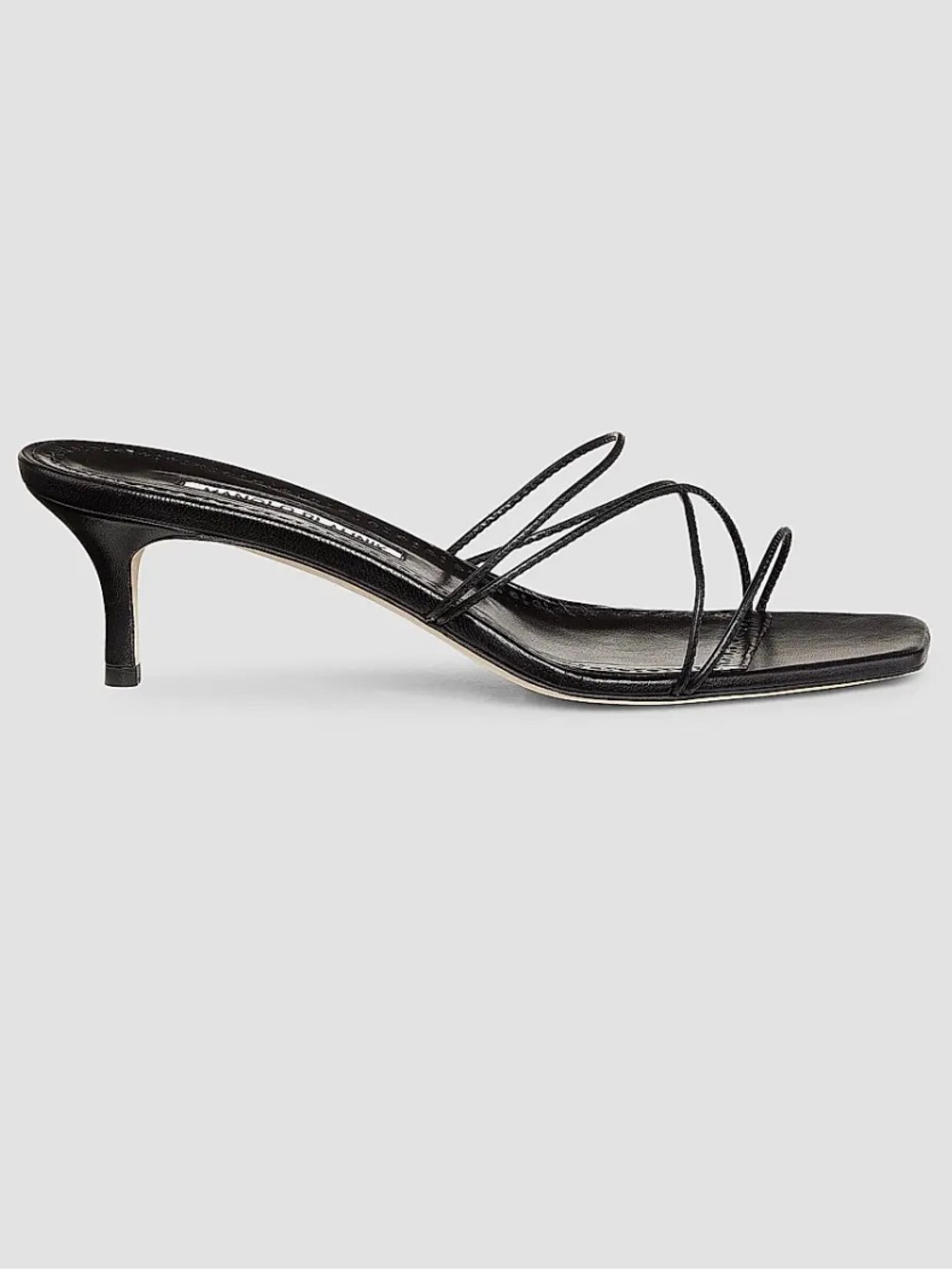 Manolo Blahnik Ninfemu Kitten Heel Sandals